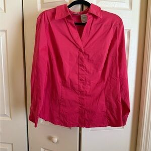 Coral Button-Down Shirt